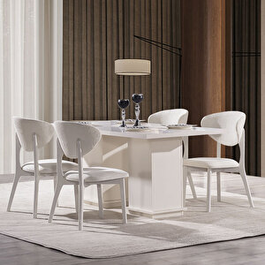 Opal 6 Sandalyeli Yemek Masa Takımı
