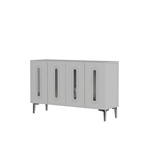 Ka1206bs Rany120 Konsol, Kahve Köşesi̇ Ve Tv Sehpasi Beyaz-silver 120cm