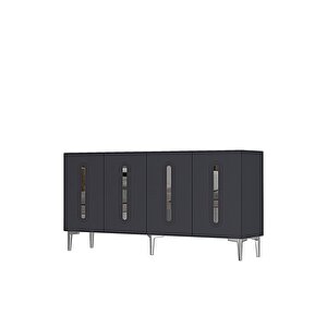 Ka1520as Rany150 Konsol, Kahve Köşesi̇, Tv Sehpasi Antrasi̇t-silver 150cm