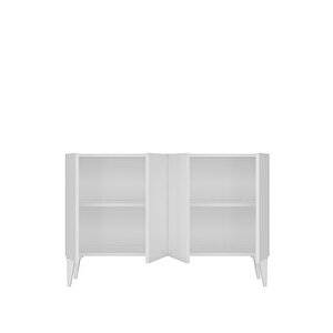 Ka1211b Li̇pa120 Konsol, Kahve Köşesi̇ Ve Tv Sehpasi Beyaz 120cm