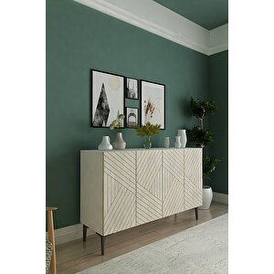 Ka1210bt Ferro120 Konsol, Kahve Köşesi̇ Ve Tv Sehpasi Beyaz-traverten Kapak 120cm