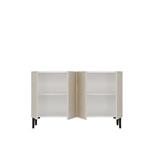 Ka1210bt Ferro120 Konsol, Kahve Köşesi̇ Ve Tv Sehpasi Beyaz-traverten Kapak 120cm