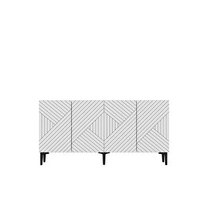 Ka1522b Ferro150 Konsol, Tv Sehpasi Ve Kahve Köşesi̇ Beyaz 150cm