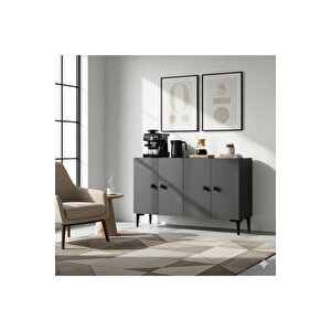 Ka1205a Pella120 Konsol, Kahve Köşesi̇ Ve Tv Sehpasi Antrasi̇t 120cm