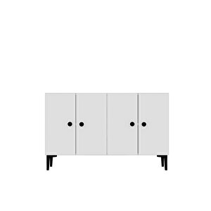 Ka1205b Pella120 Konsol, Kahve Köşesi̇ Ve Tv Sehpasi Beyaz 120cm