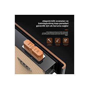 Hakan Kasa Platinum Core Serisi Parmak İzli Akıllı Çelik Kasa Fdga50-p