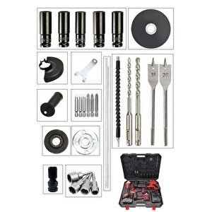 Süper Seri 5’li Takım: 200a Kaynak Makinesi + 3 Akülü Matkap + Taşlama Somun Sıkma Kırıcı Delici Set