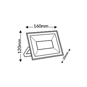 Hl-5104 50 Watt Tablet Smd Led Projektör Beyaz