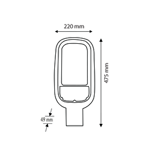Hl-5053 200 Watt Smd Led Sokak Armatürü Beyaz