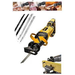 1200w Devir Ayarlı 180° Döner Başlıklı Tilki Kuyruğu Ahşap Metal Kemik Et Kesme + 5 Bıçak