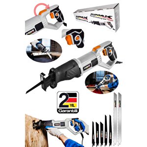 Elektrikli Tilki Kuyruğu 7 Bıçaklı 1200w Ahşap Metal Kemik Kesim Makinesi Devir Ayarlı Döner Başlık