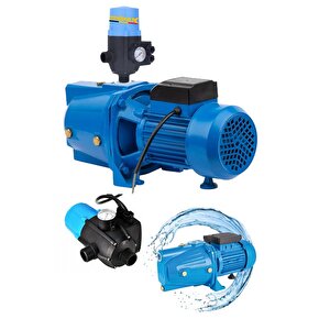 1.5hp Su Motoru Otomatik Hidrofor Seti Metal Dişli Tirbün Paket Hidrofor Ev Bahçe Sulama  Su Motoru