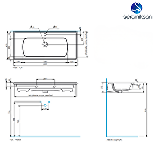 Alpu Ayna Dolapli  Banyo Dolabi Seti̇ Antrasi̇t100 Cm