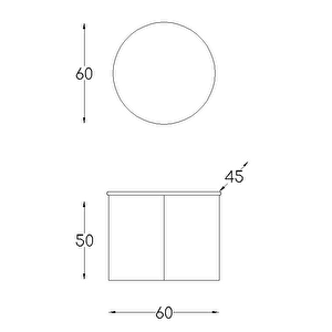 Alpu Aynali Banyo Dolabi Seti̇ Beyaz 60 Cm