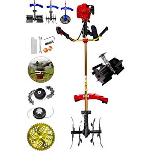 20hpx Güç Serisi Benzinli Tırpan  Ot Biçme, Toprak İşleme, Zincirli Kesim Seti Ot Çayır Çim Biçme Set