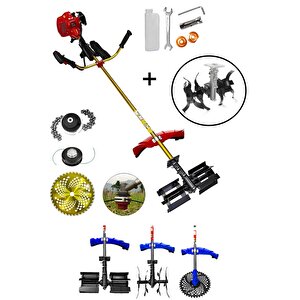 20hpx Seri Benzinli Yantırpan Toprak Eşeleme Çapalama Zincirli Kesim Başlıklı Çayır Ot Biçme Tırpanı