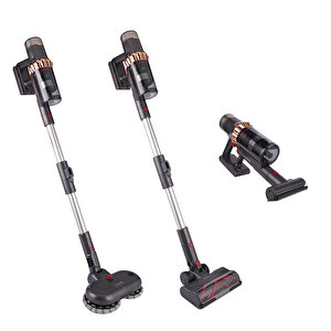 Vion Plus V11 H12 Hepa Mop Başlık Led Işıklı Turbo Başlık Dikey Süpürge