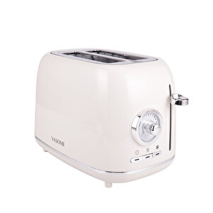 Yk-688t Retro Bej İki Dilim Ekmek Kızartma Makinesi