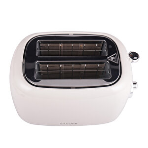 Yk-688t Retro Bej İki Dilim Ekmek Kızartma Makinesi