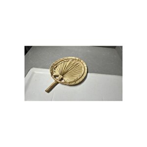 Aura Medium Boy Palmiye Yaprağı Duvar Süsü, Japon Yelpazesi Bohem Stil Dekorasyon, 30 X 20 Cm