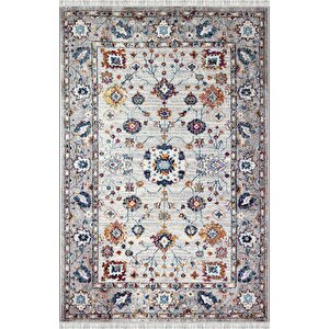 Gri Otantik Halı Dijital Baskılı, Kaymaz Tabanlı, Yıkanabilir Leke Tutmaz Antibakteriyel Halı