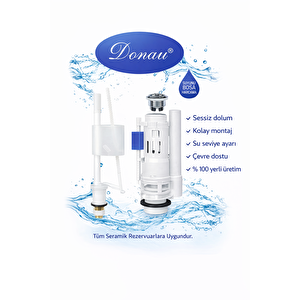 Tuna 3/6 Lt Çift Basmalı Rezervuar İç Takımı – Sessiz Dolum, Ayarlanabilir