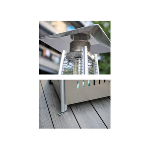 Piramit Soba Dış Mekan Isıtıcı Isı Piramidi Paslanmaz Inox