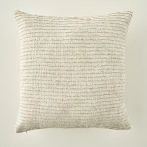 Bianca Dolgulu Dekoratif Yastık Krem (43x43 Cm) Krem