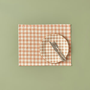 %100 Pamuk Pavia Amerikan Servis Somon (35x45 Cm) Somon