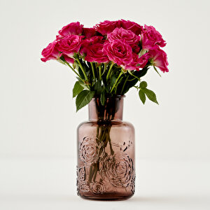 Verla Vazo Mürdüm (8x16 Cm) Mürdüm