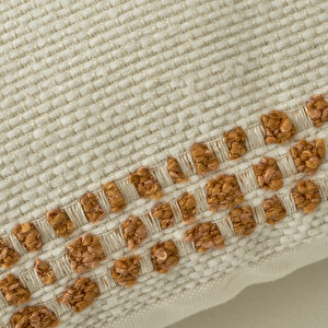 Tassel Dekoratif Kırlent Kılıfı Krem (35x50 Cm) Krem