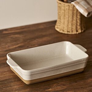 Margot Stoneware Fırın Kabı Beyaz (33,1x19,6x7 Cm) Beyaz