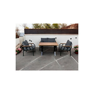 Nergiz 2 1 1 Masa Bahçe Balkon Mobilyası Lacivert