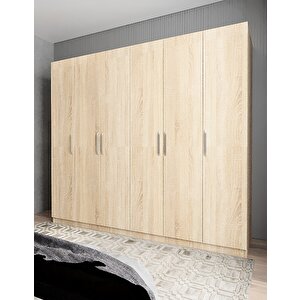 Eko Süper 6 Kapaklı Gardırop Meşe G.a.s.e_4_208cm 208 cm