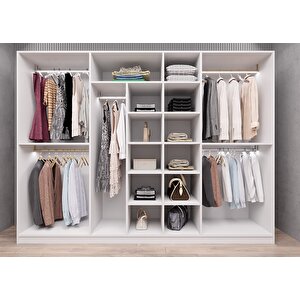 Life Cam Yedi Kapaklı Gardırop Beyaz G.y.c.l_1_280cm 280 cm