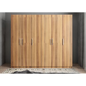 Eko Süper 6 Kapaklı Gardırop Ceviz G.a.s.e_5_240cm 240 cm