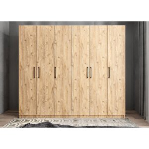Eko Süper 6 Kapaklı Gardırop Çam G.a.s.e_3_240cm 240 cm