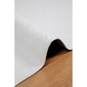 Oslo Vl Premium Yıkanabilir Kaymaz Tabanlı Saçaklı Kesme Rulo Halı Yolluk Antrasit 4001 200x200 cm