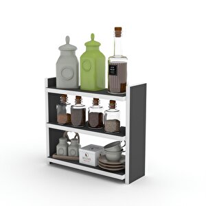 Tezgah Üstü Mutfak Rafı Muhittin Gri 39*39*13