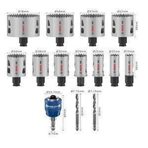 Pro Multi 14 Parça Panç Testere Seti 19-76 Mm 2608594434
