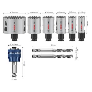 Pro Pc Multi 9 Parça Panç Testere Seti 19-68 Mm 2608594423