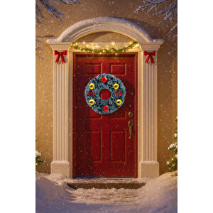 Waldern Yılbaşı Kapı Süsü 45 Cm Dekoratif Yılbaşı Süsü