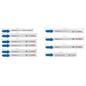 Bosch Pro 10'lu Metal-i̇nox-alüminyum Dekupaj Ucu Seti 2607011942