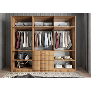 Trend 6 Kapaklı Gardırop Ceviz G.a.t_5_240cm 240 cm