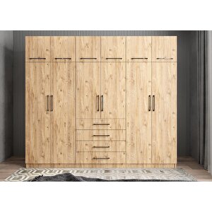 Trend 6 Kapaklı Gardırop Çam G.a.t_3_240cm 240 cm