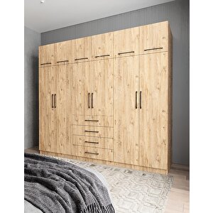 Trend 6 Kapaklı Gardırop Çam G.a.t_3_240cm 240 cm