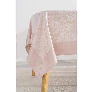Damascus Pudra Pembe Masa Örtüsü 160x220 Cm