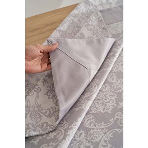 Damascus Gri Masa Örtüsü 160x220 Cm