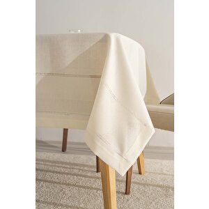Nora Krem Zarf Köşe Masa Örtüsü 150x220 Cm