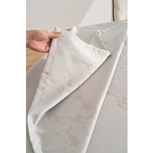 Jumbo Jakar Gri Sıvı İtici Leke Tutmaz Masa Örtüsü 160x220 Cm